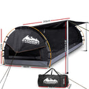 Weisshorn King Single Swag Camping Swag Canvas Tent - Dark Grey