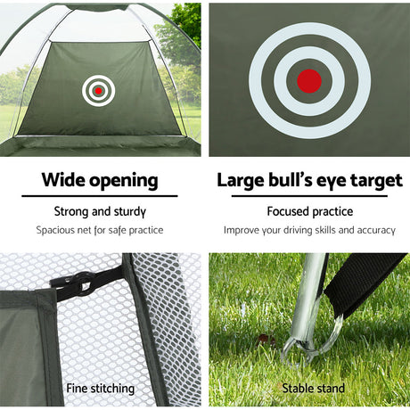 Everfit Golf Practice Net And Training Mat Driving Range Target Hitting Mat