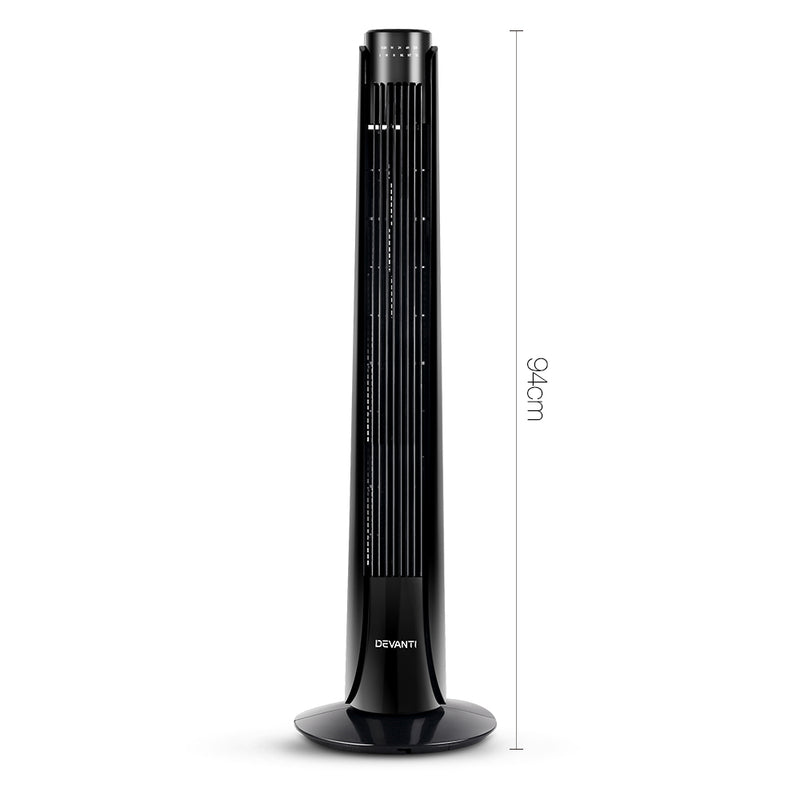 Devanti Portable Tower Fan - Black