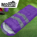 Mountview Single Sleeping Bag Bags Outdoor Camping Hiking Thermal -10 deg Tent