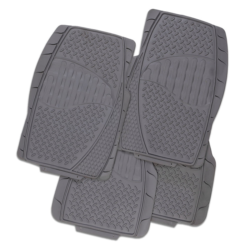 Electric 4-Piece Car Mat - Grey