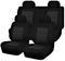 Seat Covers for FORD FALCON FG SERIES 05/2008 - 2016 4 DOOR SEDAN FR BLACK PREMIUM