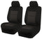 Seat Covers for TOYOTA LANDCRUISER 70 SERIES VDJ 05/2007 - ON SINGLE / DUAL CAB FRONT 2X BUCKETS BLACK PREMIUM