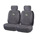 Seat Covers for MITSUBISHI TRITON MQ SERIES 01/2015 - ON DUAL / CLUB CAB UTILITY FRONT 2X BUCKETS CHARCOAL TRAILBLAZER