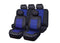 Universal El Toro Rear Seat Covers Size 06 | Black/Blue