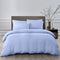 Royal Comfort 2000TC 6 Piece Bamboo Sheet & Quilt Cover Set Cooling Breathable - King - Light Blue