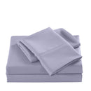 Casa Decor 2000 Thread Count Bamboo Cooling Sheet Set Ultra Soft Bedding - Double - Lilac Grey