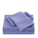 Casa Decor 2000 Thread Count Bamboo Cooling Sheet Set Ultra Soft Bedding - Double - Mid Blue