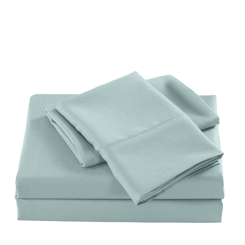 Casa Decor 2000 Thread Count Bamboo Cooling Sheet Set Ultra Soft Bedding - Queen - Frost