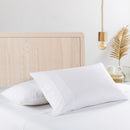 Casa Decor 2000 Thread Count Bamboo Cooling Sheet Set Ultra Soft Bedding - Single - White