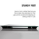 FitSmart Electronic Body Fat Scale Black 7 in 1 Body Analyser LCD Glass Tracker