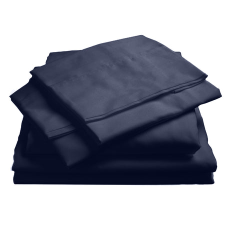 Royal Comfort 1000TC Hotel Grade Bamboo Cotton Sheets Pillowcases Set Ultrasoft - King - Royal Blue