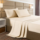 Casa Decor 2000 Thread Count Bamboo Cooling Sheet Set Ultra Soft Bedding - Single - Oatmeal