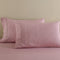 Royal Comfort Flax Linen Blend Sheet Set Bedding Luxury Breathable Ultra Soft - Queen - Mauve