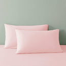 Royal Comfort 100% Jersey Cotton 4 Piece Sheet Set - Queen - Pink Marle