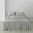 Royal Comfort 100% Jersey Cotton 4 Piece Sheet Set - Queen - Grey Marle