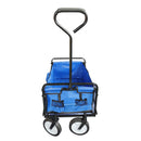 Havana Outdoors Collapsible Beach Trolley Garden Cart Foldable Picnic Navy