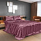 Royal Comfort Satin Sheet Set 4 Piece Fitted Flat Sheet Pillowcases  - Queen - Malaga Wine