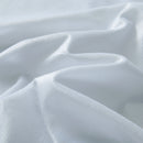 Royal Comfort Velvet Quilt Cover Set Super Soft Luxurious Warmth - King - White