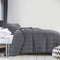 Royal Comfort Coverlet Set Bedspread Soft Touch Easy Care Breathable 3 Piece Set - King - Charcoal