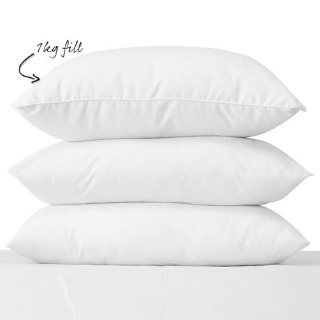 Royal Comfort Luxury Duck Feather & Down Pillow Twin Pack Home Set