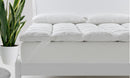 Royal Comfort Duck Feather and Down Mattress Topper 1800GSM Pillowtop Underlay - Queen - White