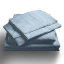 Royal Comfort 1000TC Hotel Grade Bamboo Cotton Sheets Pillowcases Set Ultrasoft - Queen - Blue Fog