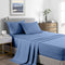 Royal Comfort 2000 Thread Count Bamboo Cooling Sheet Set Ultra Soft Bedding - Double - Denim