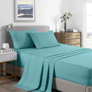 Royal Comfort 2000 Thread Count Bamboo Cooling Sheet Set Ultra Soft Bedding - Queen - Aqua