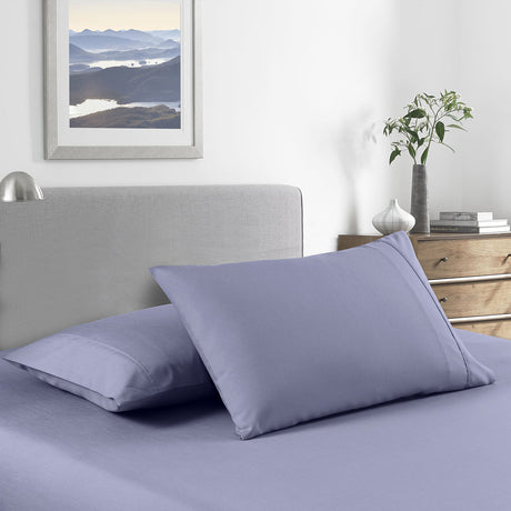 Royal Comfort 2000 Thread Count Bamboo Cooling Sheet Set Ultra Soft Bedding - King - Lilac Grey