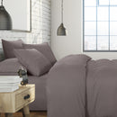 1500 Thread Count 6 Piece Combo And 2 Pack Duck Feather Down Pillows Bedding Set - King - Dusk Grey