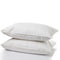 1500 Thread Count 6 Piece Combo And 2 Pack Duck Feather Down Pillows Bedding Set - King - Dusk Grey