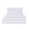 1500 Thread Count 6 Piece Combo And 2 Pack Duck Feather Down Pillows Bedding Set - King - White