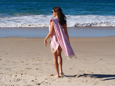 PORTSEA TURKISH COTTON TOWEL - BLUSH