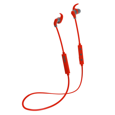 MOKI Hybrid Bluetooth Earphones - Red