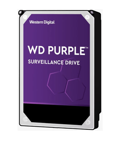 WESTERN DIGITAL Digital WD Purple 1TB 3.5\' Surveillance HDD 5400RPM 64MB SATA3 6Gb/s 110MB/s 180TBW 24x7 64 Cameras AV NVR DVR 1.5mil MTBF