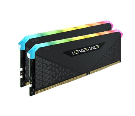 CORSAIR Vengeance RGB RT 32GB (2x16GB) DDR4 3600MHz C16 16-20-20-38 Black Heatspreader Desktop Gaming Memory for AMD