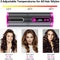 Portable Wireless Automatic Hair Curler for Travel with LED Temperature Display, Timer and USB Rechargeable (Pink)