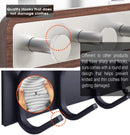 Wood Over The Door Rack Hanger Organiser with 3 Strong Steel Hooks