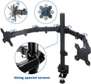 360 Degree Rotation Dual LCD LED Monitor Desk Mount Stand Fits 2 Screens Up to 27"