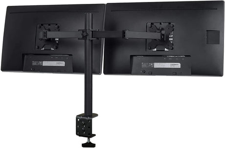 360 Degree Rotation Dual LCD LED Monitor Desk Mount Stand Fits 2 Screens Up to 27