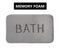 Extra Thick Memory Foam & Super Comfort Bath Rug Mat for Bathroom (60 x 40 cm, Grey)