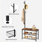 Multifunctional Entryway Coat Rack Shoe Bench for Living Room and Bedroom