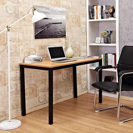 Sturdy and Heavy Duty Foldable Office Computer Desk (Teak, 120cm)