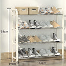 4 tier Shoe Rack Storage Organiser (White)