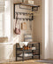 3-Tier Shoe Rack, Industrial Shoe Organizer Storage Bench