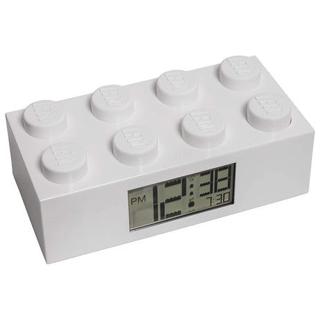 Lego Giant Brick Alarm Desk Clock White Novelty 7001026