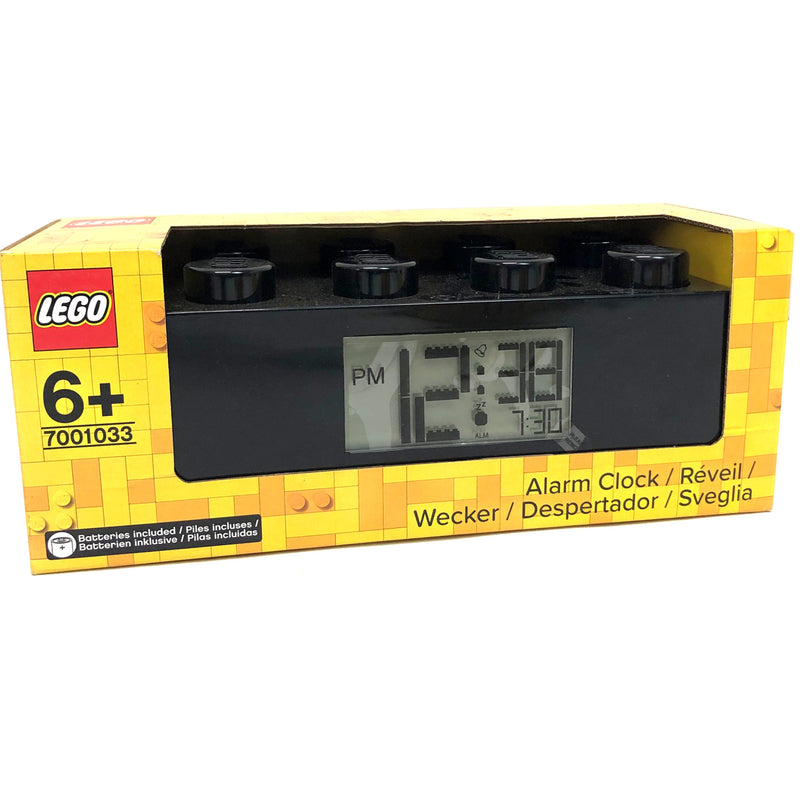 Lego Giant Brick Alarm Desk Clock Black Novelty 7001033