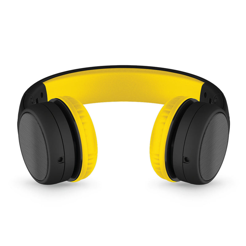 LilGadgets Connect + Childrens Kids Wired Headphones Black Yellow