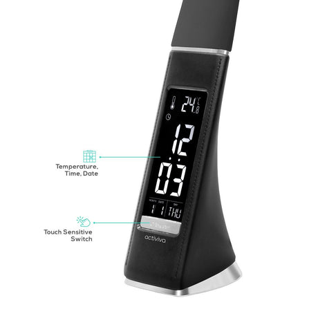 activiva U2 LED Desk Lamp with Clock and Calendar